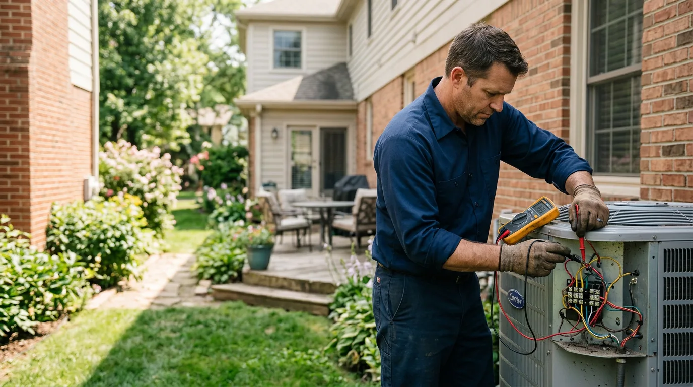 HVAC technician working near Wartrace, TN